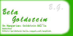 bela goldstein business card